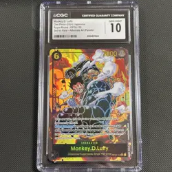 Monkey.D.Luffy (118) (Parallel) OP10-118 Royal Blood Foil SEC One Piece CGC 10 - Image 1