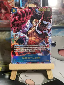 Monkey D. Luffy (Alt Art) OP11-118 SEC A Fist of Divine Speed ONE PIECE English - Image 1