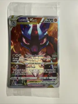 Lucario VSTAR SWSH291 SWSH: Sword & Shield Promo Cards Holo SEALED - Image 1
