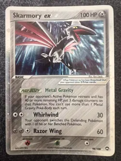 Skarmory Ex 98/108 Holo Rare Pokemon Card NM - Image 1