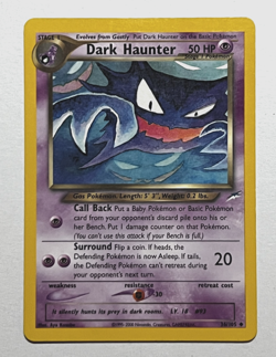 Dark Haunter 36/105 Pokemon Card 2000 Neo Destiny LP - Image 1