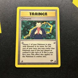 Giovanni 104/133 NM/LP -Vintage Rare Pokemon Card- Gym Challenge (7q) - Image 1