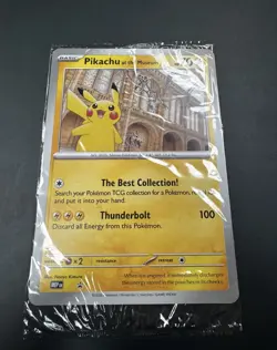 Pokemon x Natural History Museum Pikachu Jumbo Promo Card INTERNATIONAL SHIP - Image 1