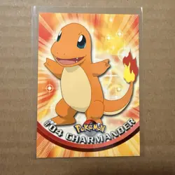Topps Pokemon Charmander #04 TV Animation Edition Non Foil Card - Red Logo - NM - Image 1