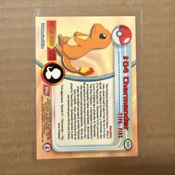Topps Pokemon Charmander #04 TV Animation Edition Non Foil Card - Red Logo - NM - Image 2