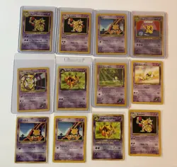 Abra & Kadabra Pokemon Vintage Card Lot (12) Gym Challenge, Team Rocket, Japan - Image 1