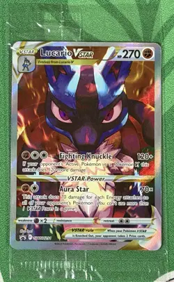 Lucario VSTAR SWSH 291 Holo SEALED Pokemon Sword & Shield Promo Card - Image 1