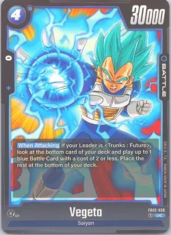 Dragon Ball Vegeta FB02-059 Uncommon English Battle Card NM/M - Image 2