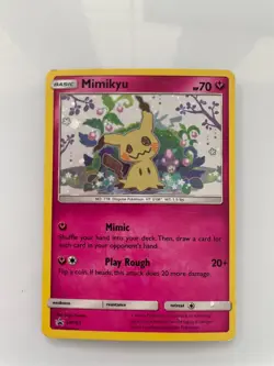 Mimikyu SM163 Sm Holo Pokemon Card - Image 1