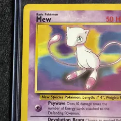 Mew 1995-1998 Promo Card 50HP Basic Pokemon TCG Black Star Promo - Image 2