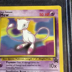 Mew 1995-1998 Promo Card 50HP Basic Pokemon TCG Black Star Promo - Image 3
