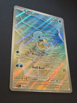 Pokemon TCG Squirtle 170/165 Scarlet & Violet 151 Holo Card NM Condition - Image 2