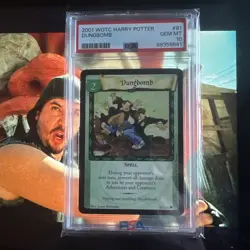 Harry Potter Trading Card Game Dungbomb 81/116 2001 Trading Cards PSA 10 Rookie - Image 1