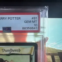 Harry Potter Trading Card Game Dungbomb 81/116 2001 Trading Cards PSA 10 Rookie - Image 2