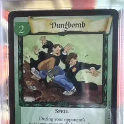 Harry Potter Trading Card Game Dungbomb 81/116 2001 Trading Cards PSA 10 Rookie - Image 3