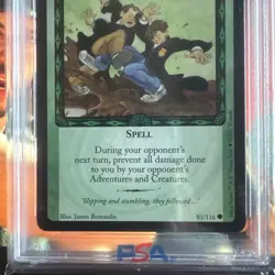 Harry Potter Trading Card Game Dungbomb 81/116 2001 Trading Cards PSA 10 Rookie - Image 4