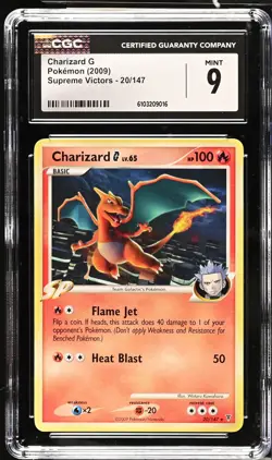 CGC 9 Charizard G 20/147 Regular Rare Supreme Victors Pokemon Card - Image 1