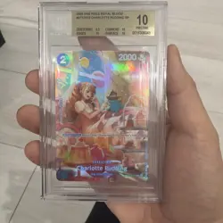 ONE PIECE CARD GAME BGS 10 PRISTINE GOLD LABEL OP10 ENGLISH CHARLOTTE PUDDING SP - Image 1