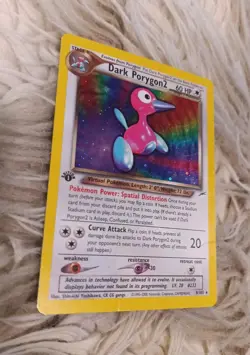 Pokemon Card 1ST EDITION Dark Porygon2 8/105 Neo Destiny Holo RARE MP - Image 1