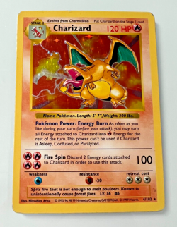 Pokemon Card Charizard 4/102 Base Set Holo Rare Unlimited Non Shadowless MINT - Image 3