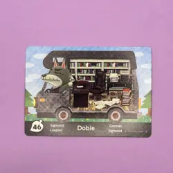 AUTHENTIC NA Nintendo Dobie #46 Animal Crossing Welcome Amiibo Card RV WA Series - Image 1