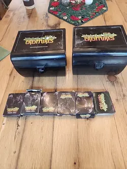 Weird N Wild Creatures cards Approx 900, 2 Boxes, 6 Trading Card Decks 300 (Est) - Image 2