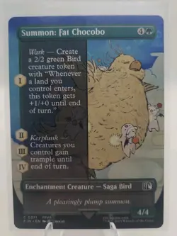 Summon: Fat Chocobo #0371 C Borderless MTG Final Fantasy NM - Image 1
