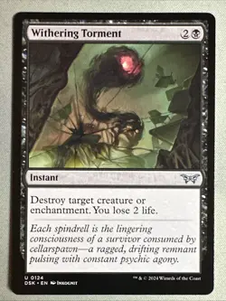MTG / Withering Torment / DSK / #124 / Regular / Uncommon / NM - Image 1