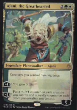 Ajani, the Greathearted - War of the Spark: #184, Magic: The Gathering Lp C286 - Image 1