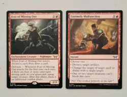 Fear of Missing Out & Untimely Malfunction - Duskmourn: House of Horror - NM - Image 1