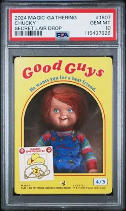 2024 MTG CHUCKY PSA 10 Secret Lair Drop #1807 - Image 1