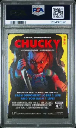 2024 MTG CHUCKY PSA 10 Secret Lair Drop #1807 - Image 2