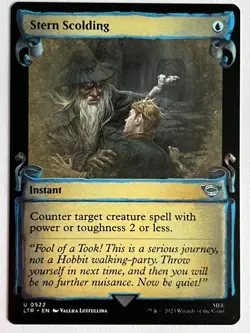 lotr MTG Stern Scolding 522 Showcase Scrolls The Lord of the Rings - Image 1