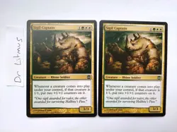 2x Sigil Captain Shards of Alara Rhino Soldier MTG Great Condition - Image 1