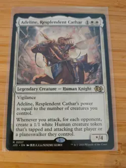 MTG Adeline, Resplendent Cathar (Anime) 0057 J 25 Foundations M/NM Free UK P&P - Image 1