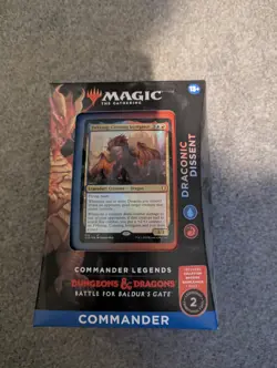 Magic Legends Battle for Baldur's Gate Draconic Dissent Commander Deck Sealed - Image 1