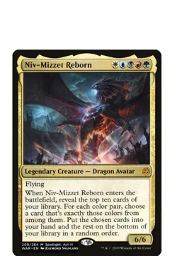Niv-Mizzet RebornCustom Commander Deck MTG Magic the Gathering - Image 1