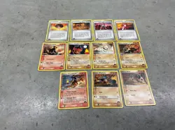 Lot of 11 Vintage 2004 Team Magma Edtion Pokemon Cards Baltoy Rhyhorn Aron - Image 1