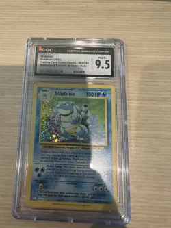 Pokemon TCG Blastoise Holo Card 003/034 TCG Classic English CGC 9.5 Mint+ - Image 1