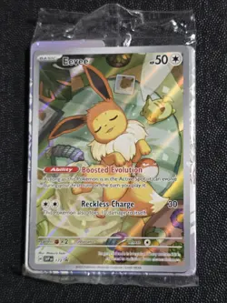 Eevee 173 Black Star Promo Pokemon Prismatic Evolutions Sealed With Dividers - Image 1
