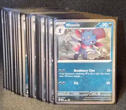 x22 Pokemon TCG Phantasmal Flames Weavile Black Star Promo Card Cosmos #21 - Image 1
