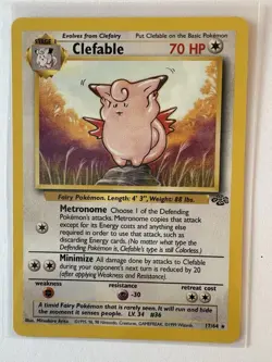 Clefable & Clefairy Pokemon Vintage Card Lot (5) Japanese, Neo Genesis, Jungle - Image 4
