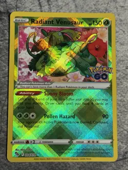 Pokemon TCG - Radiant Venusaur 004/078 - Pokemon Go Holo NM Card - Image 1