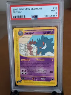 2003 Pokemon Skyridge Gengar #10 - PSA 9 MINT CLEAN! - Image 1