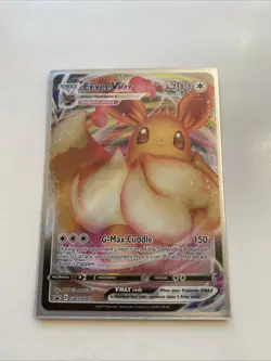 Pokemon TCG Eevee VMAX SWSH087 Shining Fates Black Star Promo Card - Image 1