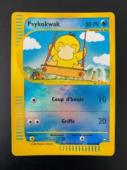 POKEMON PSYKOKWAK (PSYDUCK) REVERSE HOLO FOIL 104/147 AQUAPOLIS FRENCH FR EX - Image 1
