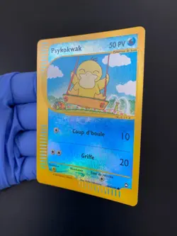 POKEMON PSYKOKWAK (PSYDUCK) REVERSE HOLO FOIL 104/147 AQUAPOLIS FRENCH FR EX - Image 2