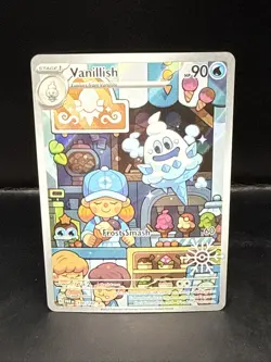 Pokemon TCG Vanillish Paradox Rift 190/182 Holo Illustration Rare Festive Stamp - Image 1