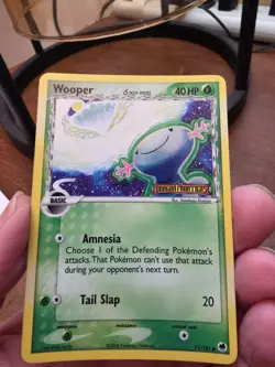 Pokemon Dragon Frontiers reverse holo Wooper 71 - Image 1