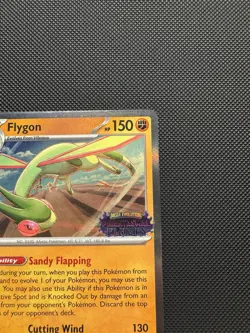 Pokemon TCG Flygon (PRERELEASE) MEP 016 Phantasmal Flames Stamped Promo Holo NM - Image 2
